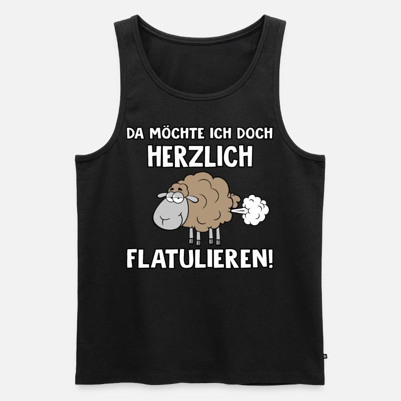 Herzlich flatulieren - Männer Premium Bio Tank Top - Schwarz
