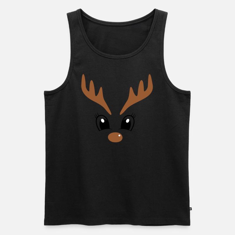Renne mignon de Noël - Débardeur bio Premium Homme - undefined