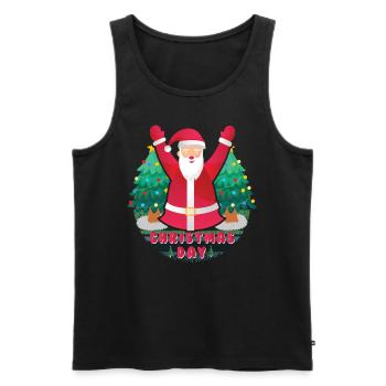 Christmas Christmas Eve Christmas Time - Men's Premium Organic Tank Top - black - Front - Michal (187cm)