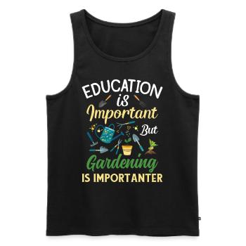 Gardening Gardener Profession Hobby Gardener - Men's Premium Organic Tank Top - black - Front - Michal (187cm)