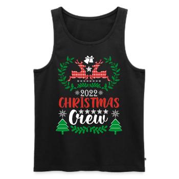 Rentier Weihnachten Pullover - Männer Premium Bio Tank Top - Schwarz - Vorne - AI Model Male 178 light (178cm)