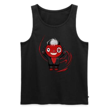 Kalisto - Men's Premium Organic Tank Top - black - Front - AI Model Male 178 light (178cm)