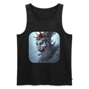Krampus - Men's Premium Organic Tank Top - black - Front - Michal (187cm)