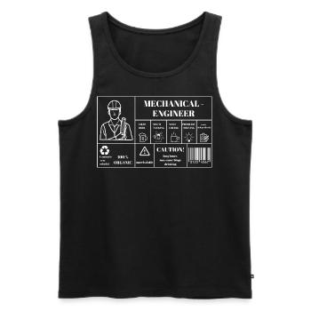 Mechanical Engineer - Männer Premium Bio Tank Top - Schwarz - Vorne - AI Model Male 178 light (178cm)