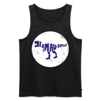 Dinosaurier. I am awesome style. Tiere. Urzeit - Männer Premium Bio Tank Top - Schwarz - Vorne - AI Model Male 178 light (178cm)