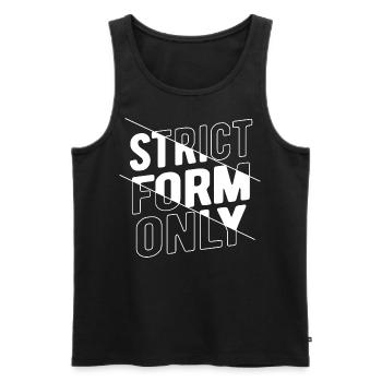 Calisthenics Gymshirt Street workout fitness - Männer Premium Bio Tank Top - Schwarz - Vorne - Michal (187cm)