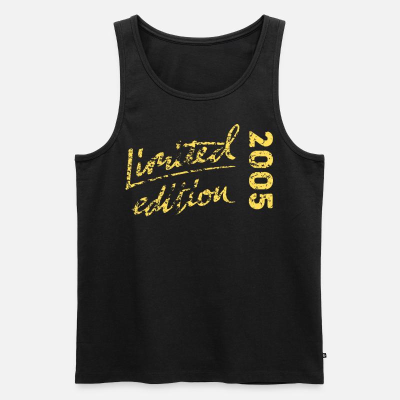 Limited Edition 2005 Effekt - Männer Premium Bio Tank Top - Schwarz