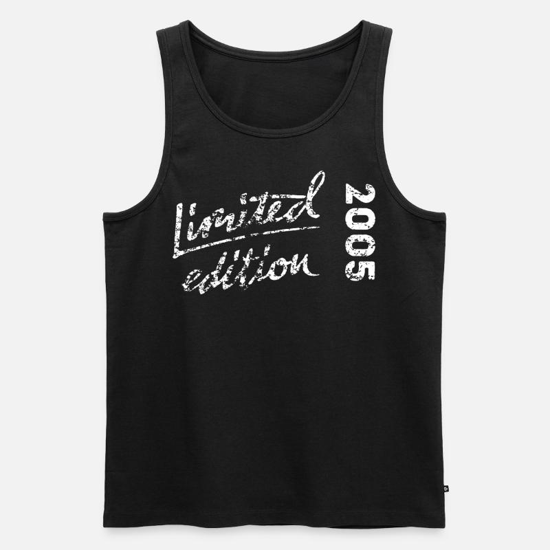 Limited Edition 2005 Effekt - Männer Premium Bio Tank Top - Schwarz