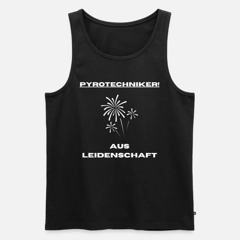Pyrotechniker Pyrotechnik - Männer Premium Bio Tank Top - Schwarz