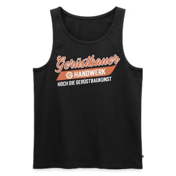 Gerüstbauer Handwerk - Männer Premium Bio Tank Top - Schwarz - Vorne - Michal (187cm)