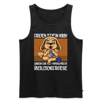 Stricken - postapokalyptische überlebensstrategie - Männer Premium Bio Tank Top - Schwarz - Vorne - Michal (187cm)