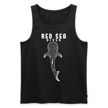 Plongée Whale Shark Egypte Holiday Scuba - Débardeur bio Premium Homme - noir - Devant - AI Model Male 178 light (178cm)