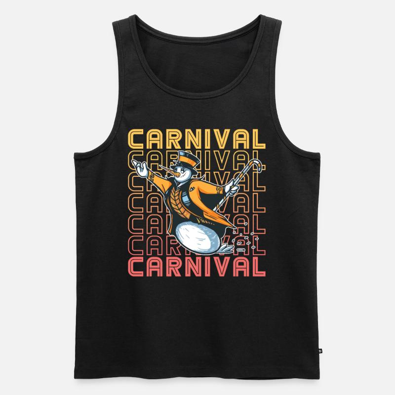 Carnival Circus- Zirkus - Männer Premium Bio Tank Top - Schwarz