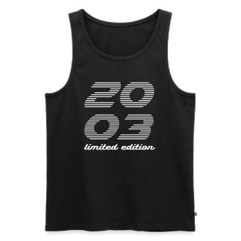 Birthday 2003 Limited Edition Number 03 - Men's Premium Organic Tank Top - black - Front - Michal (187cm)