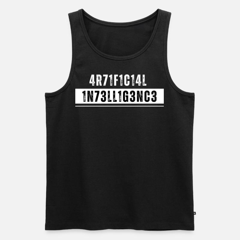Artificial Intelligence Künstliche Intelligenz AI - Men's Premium Organic Tank Top - black