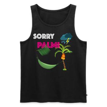 Sorry Palmi - Wild Shirt - Männer Premium Bio Tank Top - Schwarz - Vorne - AI Model Male 178 light (178cm)