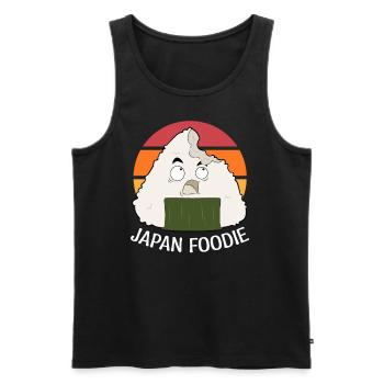 Onigiri Japan Foodie Nihon Fan Anime - Männer Premium Bio Tank Top - Schwarz - Vorne - AI Model Male 178 light (178cm)