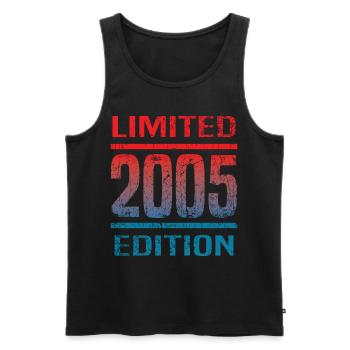 Jahrgang 2005 - Limited Edition Geburtstag - Männer Premium Bio Tank Top - Schwarz - Vorne - Michal (187cm)