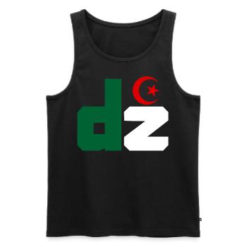 DZ Algérie - Débardeur bio Premium Homme - noir - Devant - AI Model Male 178 light (178cm)