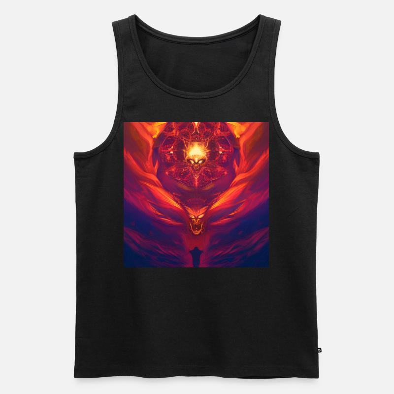 Feuerteufel - Männer Premium Bio Tank Top - Schwarz