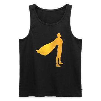 Superdad Superpapa Superheld Bester Vater Papa - Männer Premium Bio Tank Top - Schwarz - Vorne - AI Model Male 178 light (178cm)
