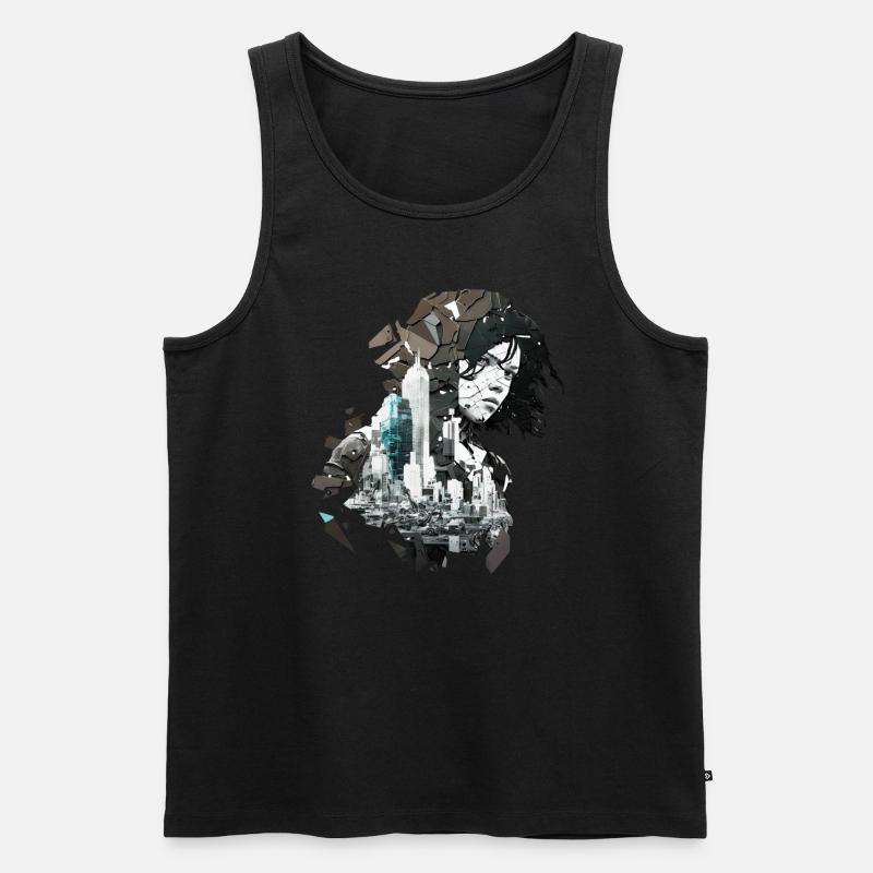 Anime No25 - Männer Premium Bio Tank Top - Schwarz