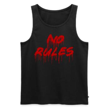 No rules saying slogans spray gift spraying - Men's Premium Organic Tank Top - black - Front - AI Model Male 178 light (178cm)