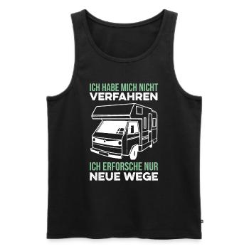 Nicht verfahren lustiger Camper Spruch Wohnmobil - Männer Premium Bio Tank Top - Schwarz - Vorne - Michal (187cm)