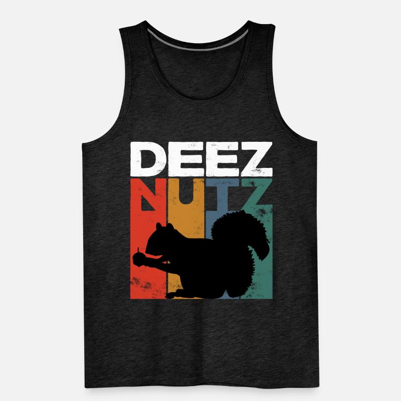 Deez Nutz Nutcracker Squirrel Dees Nuts Chipmunk Männer Premium Bio Tank Top