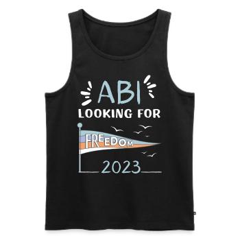 ABI looking for freedom - Männer Premium Bio Tank Top - Schwarz - Vorne - Michal (187cm)