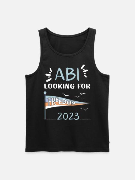 ABI looking for freedom - Männer Premium Bio Tank Top - Schwarz