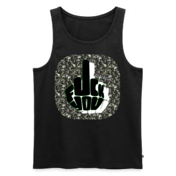 Fuck You (2) - Club WoW - Débardeur bio Premium Homme - noir - Devant - Michal (187cm)
