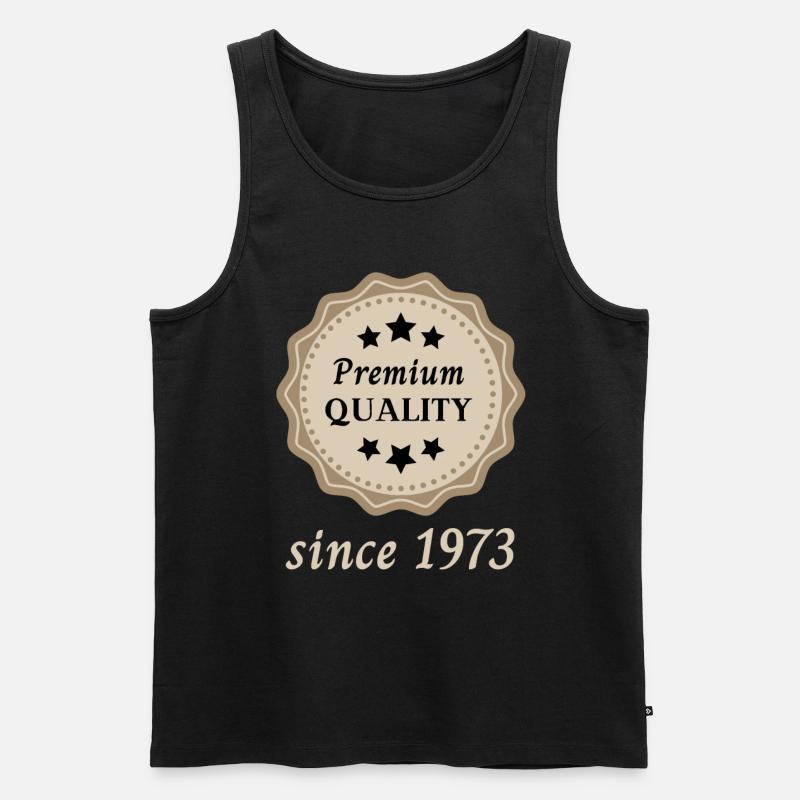 Premium Quality since 1973 - Männer Premium Bio Tank Top - Schwarz