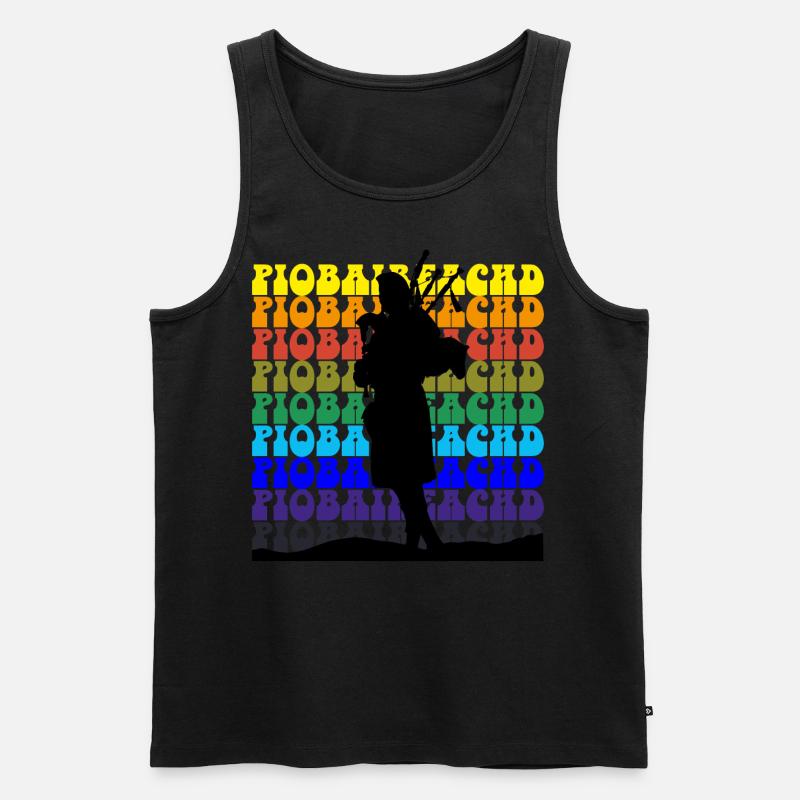 Piobaireachd - Männer Premium Bio Tank Top - Schwarz