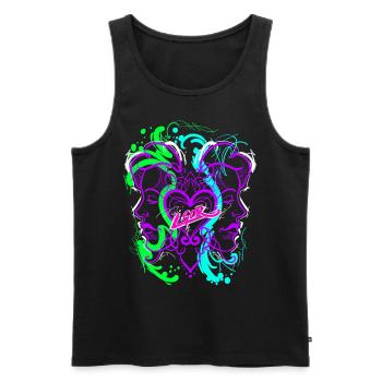L.Gor - Männer Premium Bio Tank Top - Schwarz - Vorne - Michal (187cm)