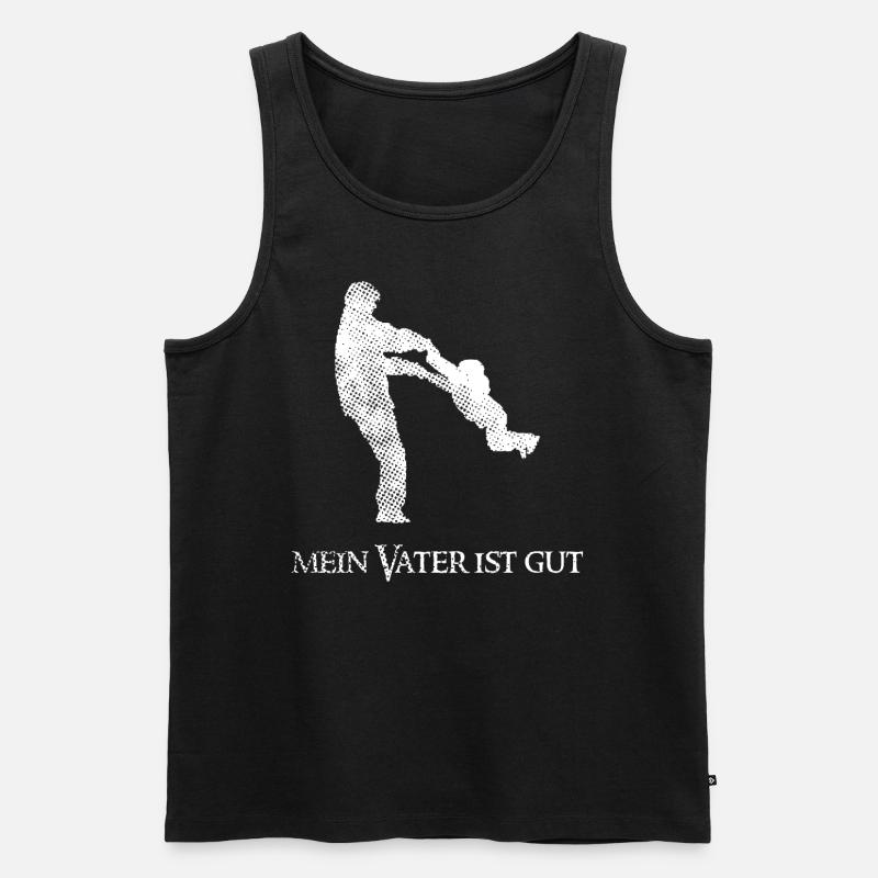für coole Daddys day - Männer Premium Bio Tank Top - Schwarz
