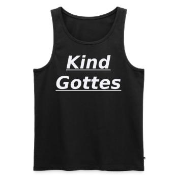 Kind Gottes - Männer Premium Bio Tank Top - Schwarz - Vorne - Michal (187cm)