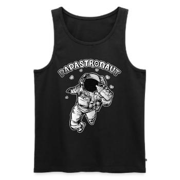 Dad To Be Daddy Is My Hero Papa - Männer Premium Bio Tank Top - Schwarz - Vorne - Michal (187cm)