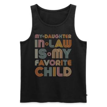 My Son In Law Is My Favorite Child Love - Männer Premium Bio Tank Top - Schwarz - Vorne - Michal (187cm)