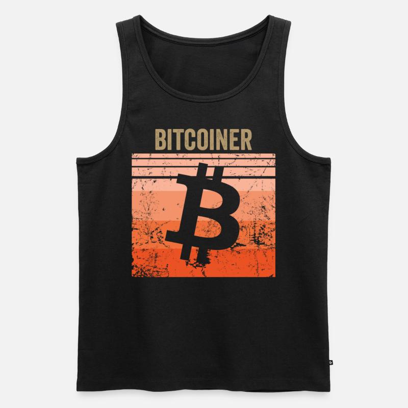 Bitcoiner - Männer Premium Bio Tank Top - Schwarz
