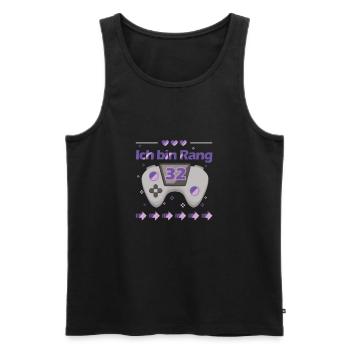 32. Geburtstag Gamer Gaming Videospiele Shirt - Männer Premium Bio Tank Top - Schwarz - Vorne - Michal (187cm)