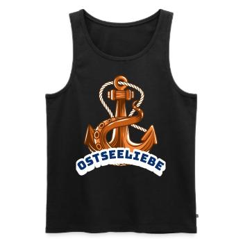 OstseeLiebe - Männer Premium Bio Tank Top - Schwarz - Vorne - Michal (187cm)