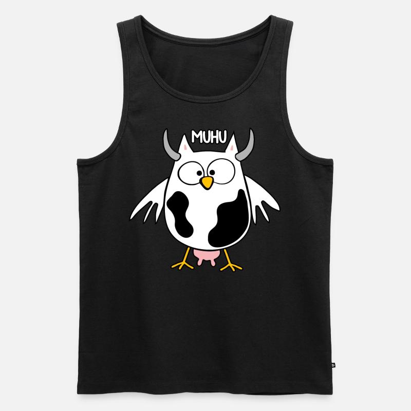 Muhu - Männer Premium Bio Tank Top - Schwarz