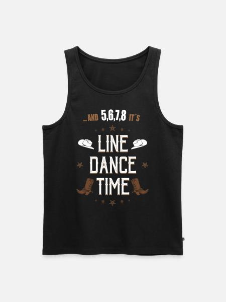 Line Dance Line Dance Country Gift - Men's Premium Organic Tank Top - black