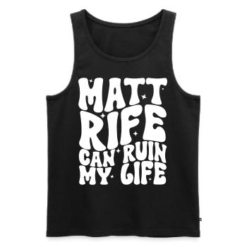 Matt Rife Can Ruin My Life - Männer Premium Bio Tank Top - Schwarz - Vorne - AI Model Male 178 light (178cm)