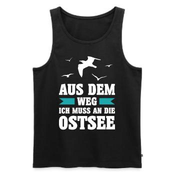 Ostsee Moin Meer See Urlaub Norden Möwen Geschenk - Männer Premium Bio Tank Top - Schwarz - Vorne - Michal (187cm)
