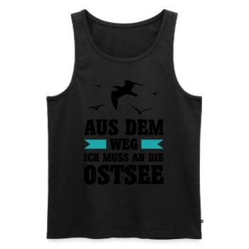 Ostsee Moin Meer See Urlaub Norden Möwen Geschenk - Männer Premium Bio Tank Top - Schwarz - Vorne - Michal (187cm)