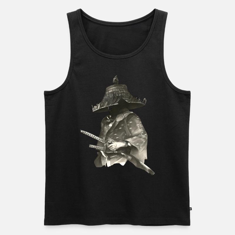 Lone Ronin Samurai - Männer Premium Bio Tank Top - undefined