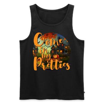 Haunted house Halloween Come in my pretties - Männer Premium Bio Tank Top - Schwarz - Vorne - AI Model Male 178 light (178cm)