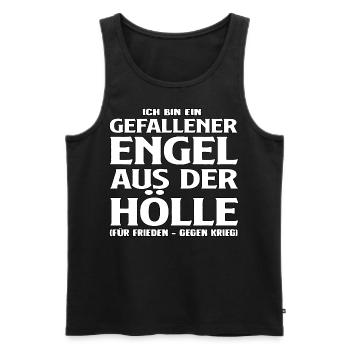 Gefallener Engel aus der Hölle - Männer Premium Bio Tank Top - Schwarz - Vorne - AI Model Male 178 light (178cm)